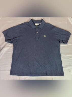 Lacoste Classic Fit Polo Shirt Navy Blue Crocodile Logo Men’s XXL